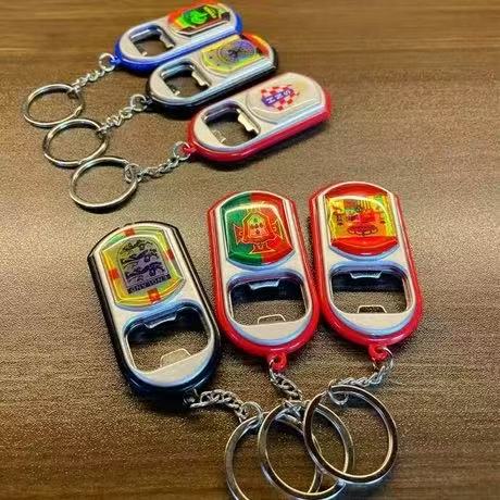 2026 World Cup National Team Bottle Opener Keychain Portable Metal Fan Souvenir Pack of 8