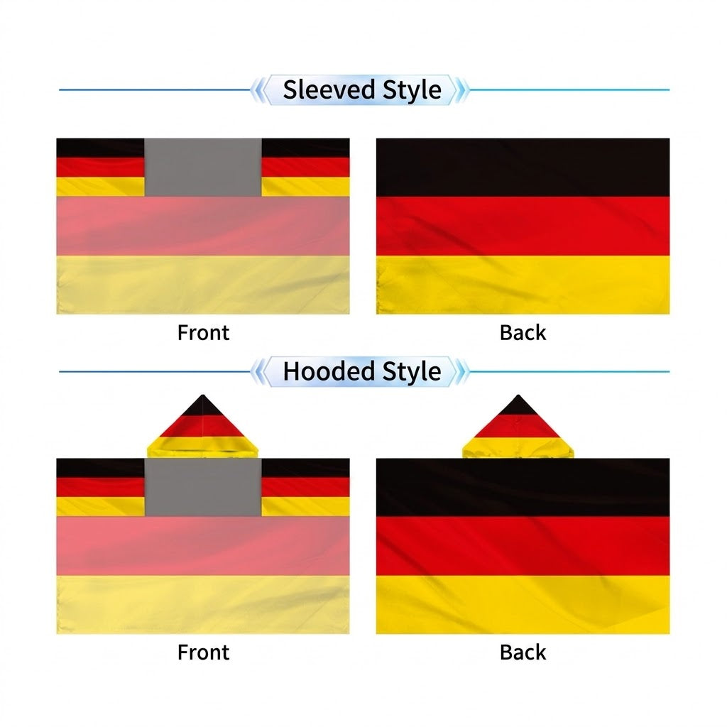 2026 World Cup National Flag Cape, 48 Countries Available, Hooded / Sleeve Tube 2 Styles