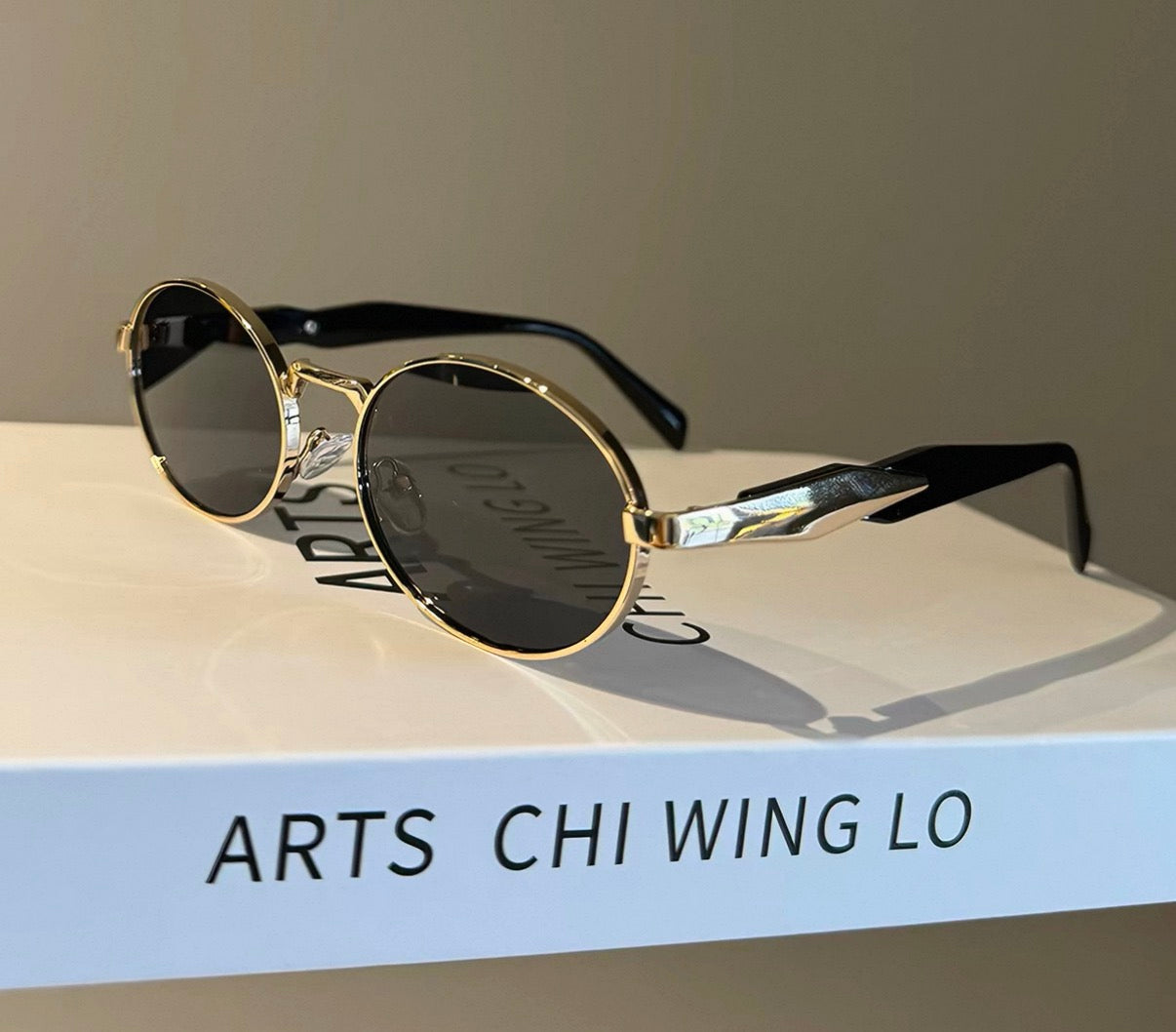 Sunglasses, Vintage Oval Metal Frame Shades