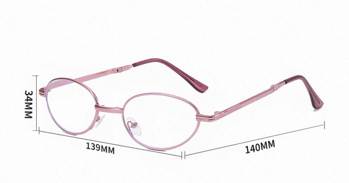 Foldable Multifocal Prescription Reading Glasses for Women