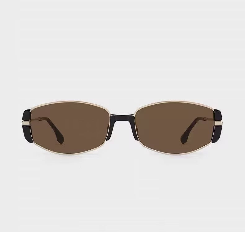 Prescription Sunglasses | Slim Retro Metal Rectangle