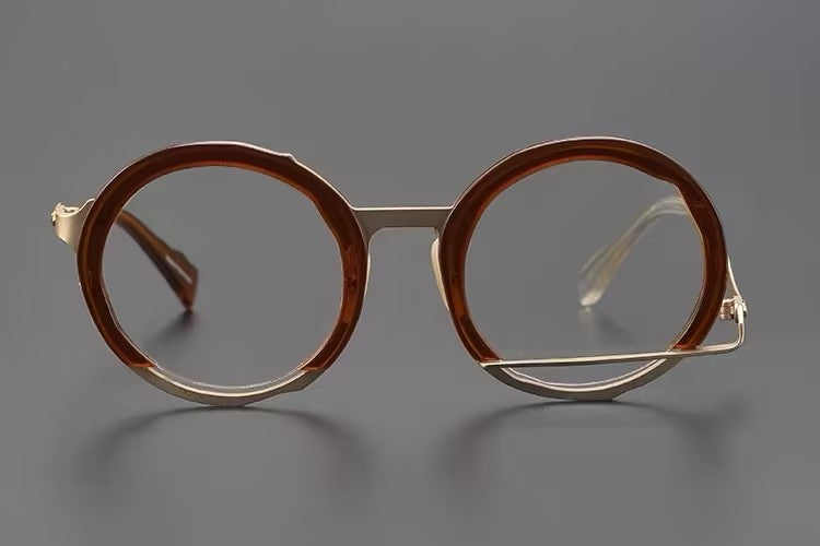 Prescription Glasses | Retro Double Layer Round Optical Frames