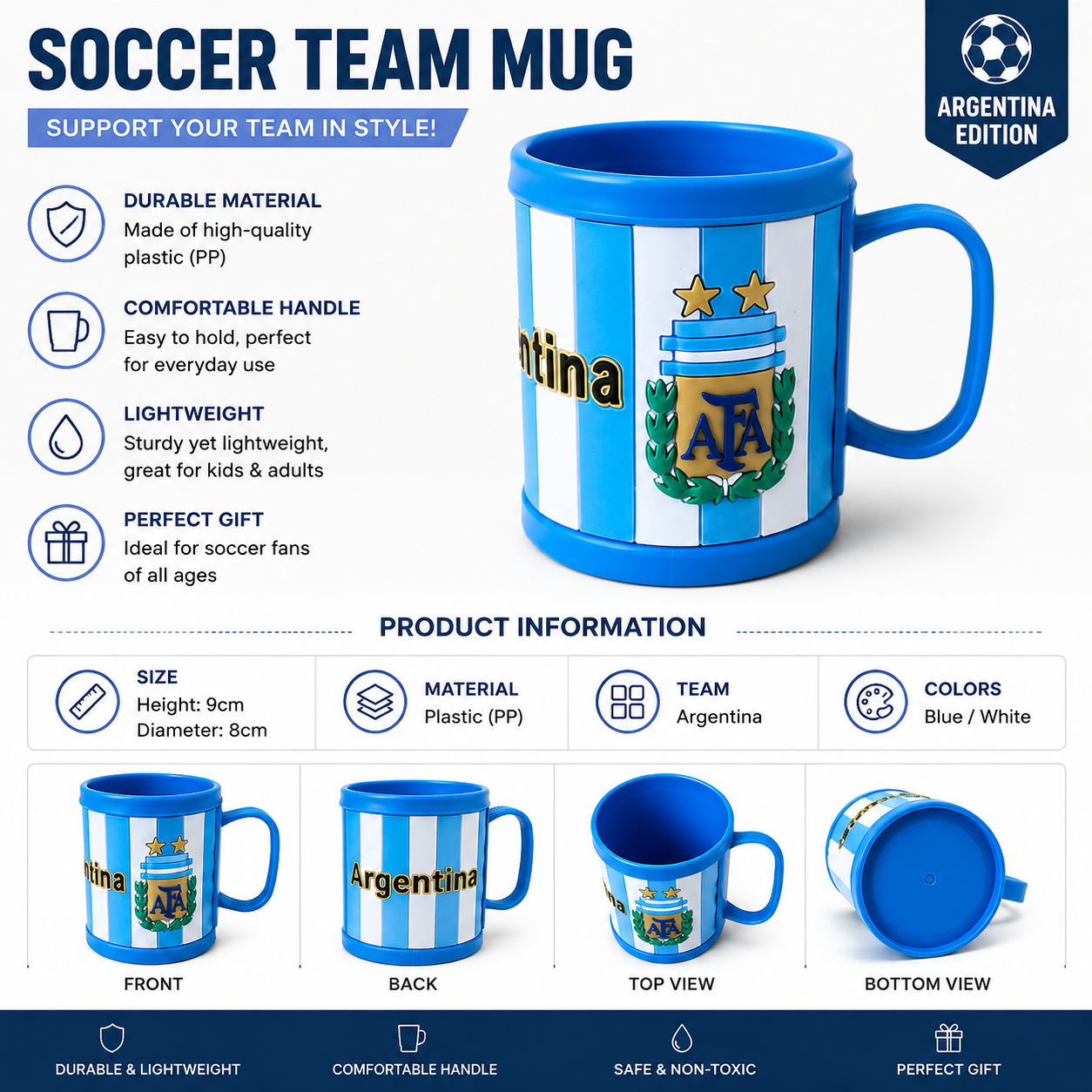 2026 World Cup National Team Ceramic Mug Fan Flag Print Souvenir Cup