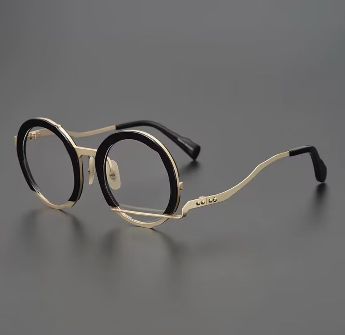 Prescription Glasses | Retro Double Layer Round Optical Frames