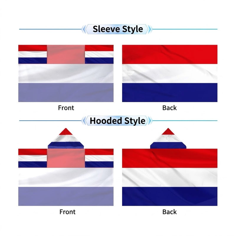 2026 World Cup National Flag Cape, 48 Countries Available, Hooded / Sleeve Tube 2 Styles