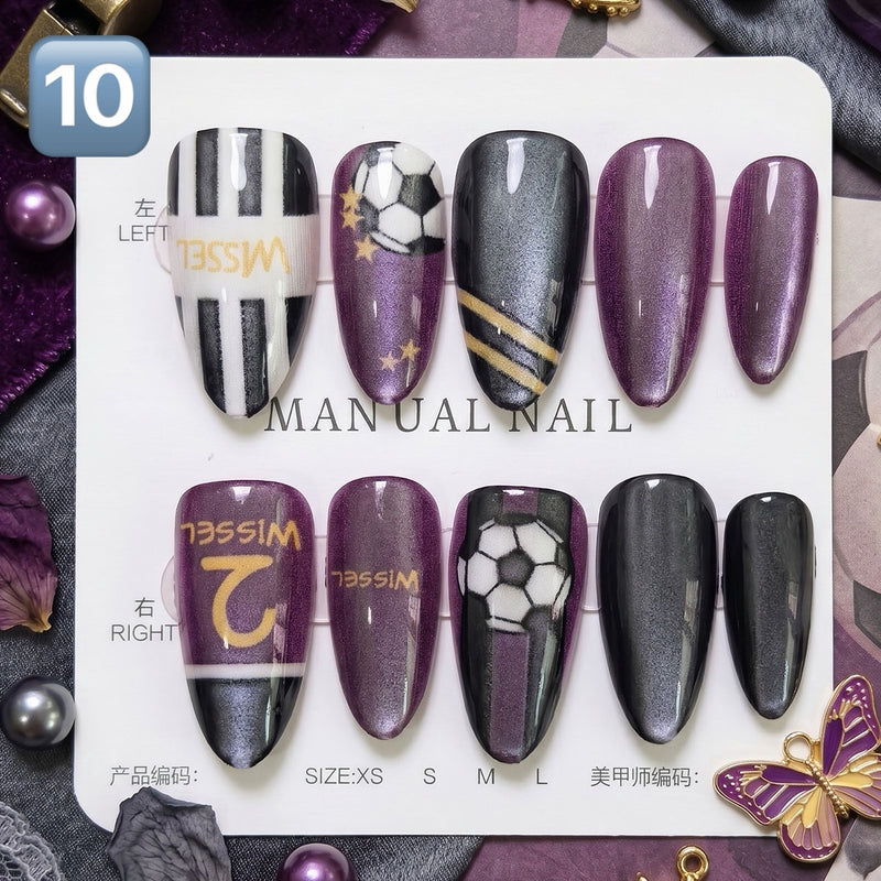 Press On Nails 30Pcs, Free Jelly Glue & Nail File