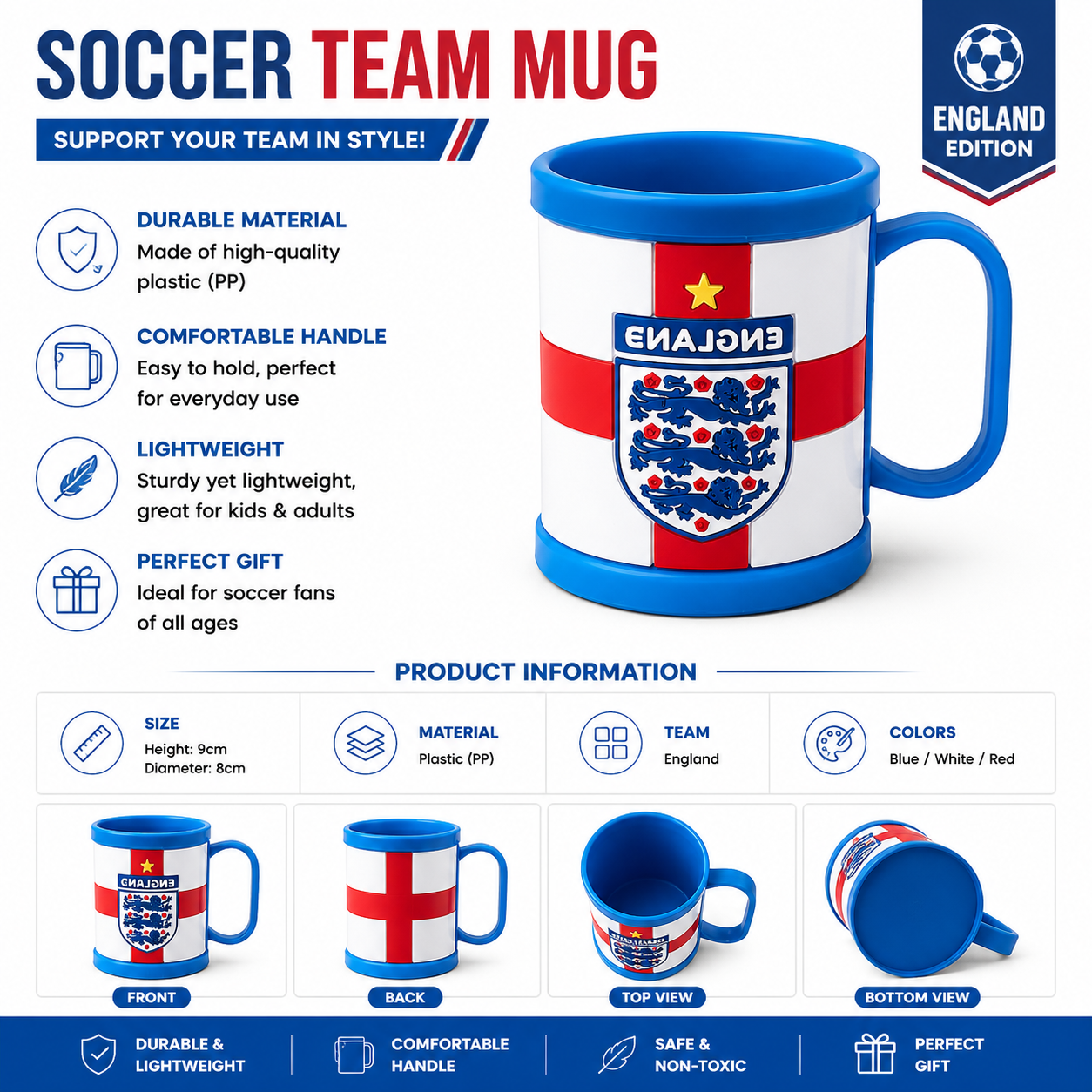 2026 World Cup National Team Ceramic Mug Fan Flag Print Souvenir Cup