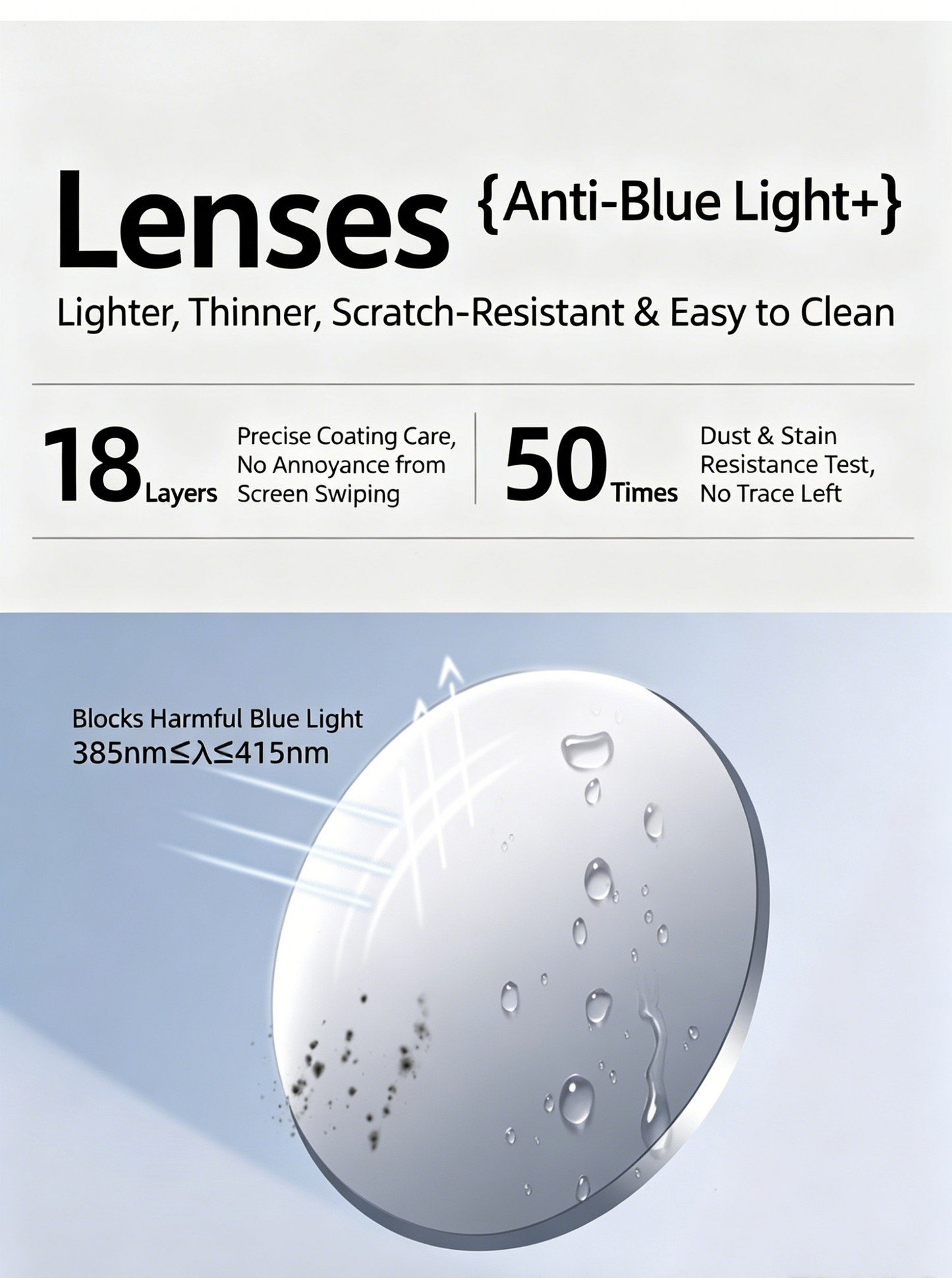 Men Pure Titanium Business Eyeglasses Half Rim Prescription Available