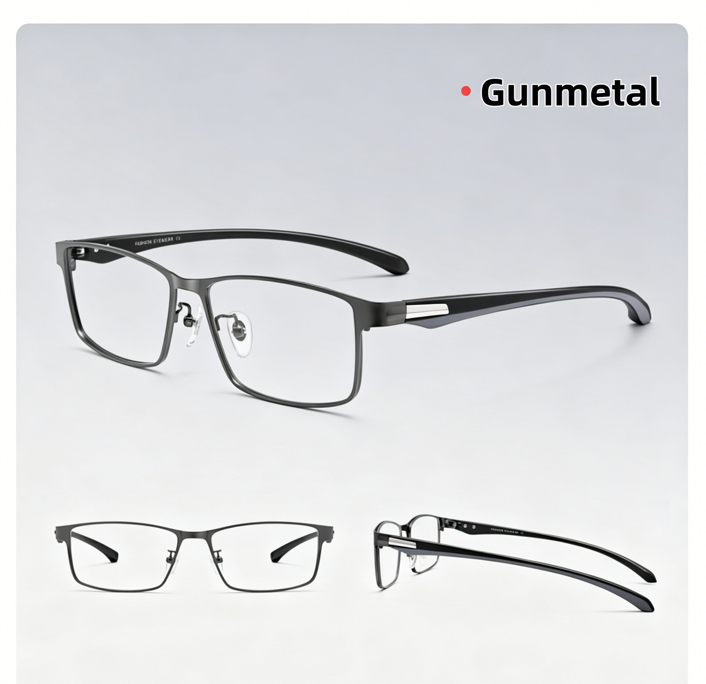Men Pure Titanium Business Eyeglasses Full Rim  Prescription Available