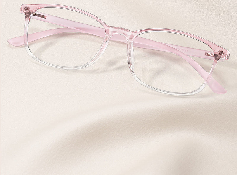 Prescription Reading Glasses, Clear Blue Light Blocking Frame