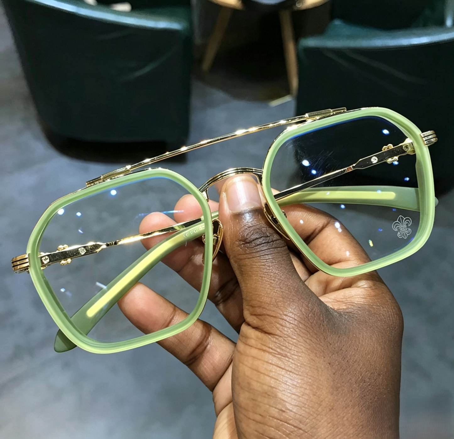 Prescription Glasses, Double Bridge Square Optical Frames