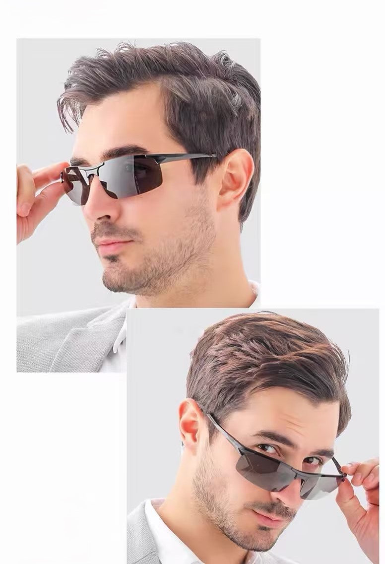 Prescription Sunglasses | Rimless Polarized Driving Sports Sunglasses