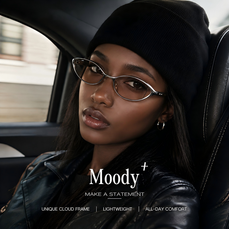Prescription Women’s Sunglasses | Cat Eye Oval Slim Frame Retro Style