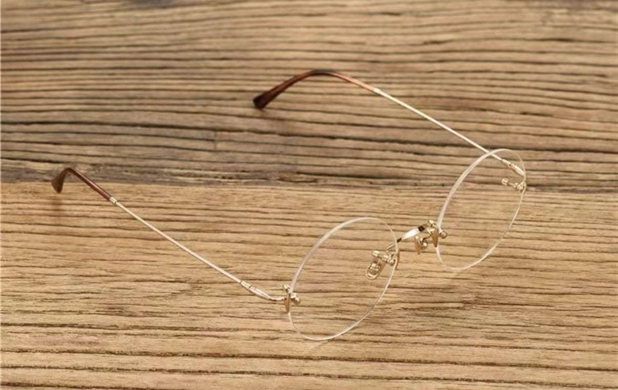 Prescription Glasses | Vintage Rimless Round Optical Frames