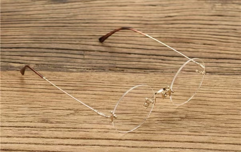 Prescription Glasses | Vintage Rimless Round Optical Frames