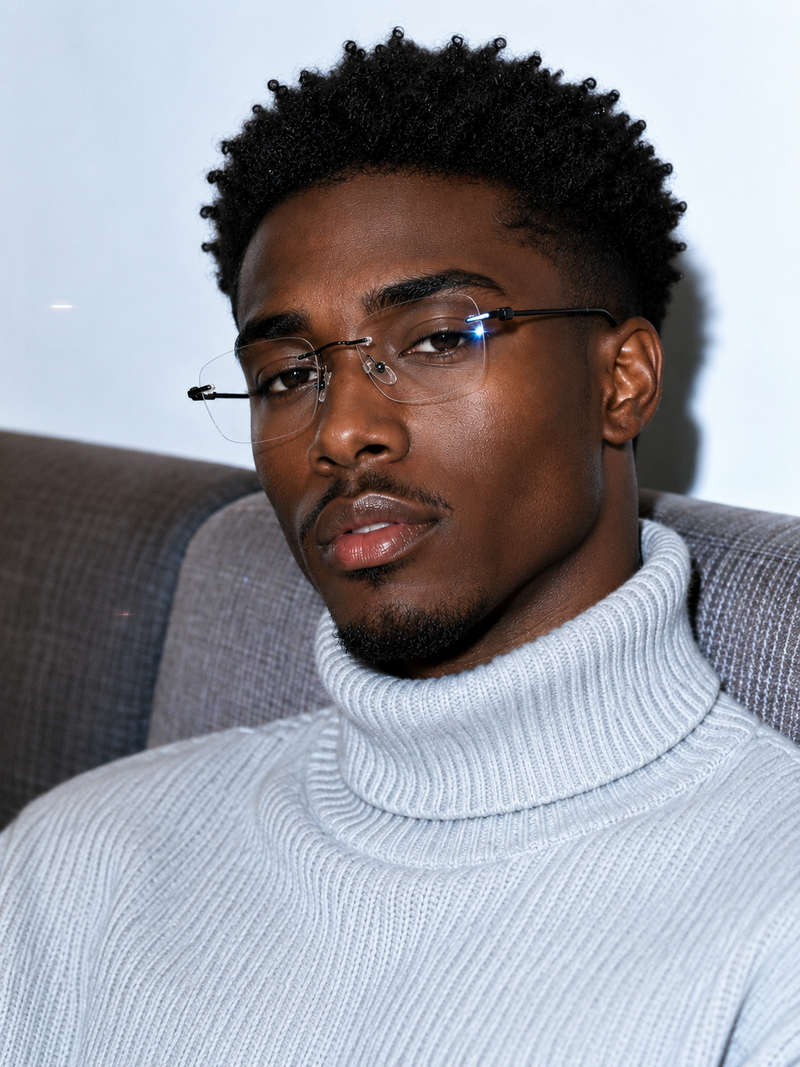 Prescription Glasses | Lightweight Minimal Rimless Frame