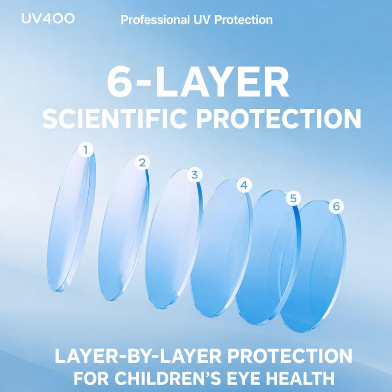 Kids Sunglasses, Photochromic UV400 Soft Protective Frame