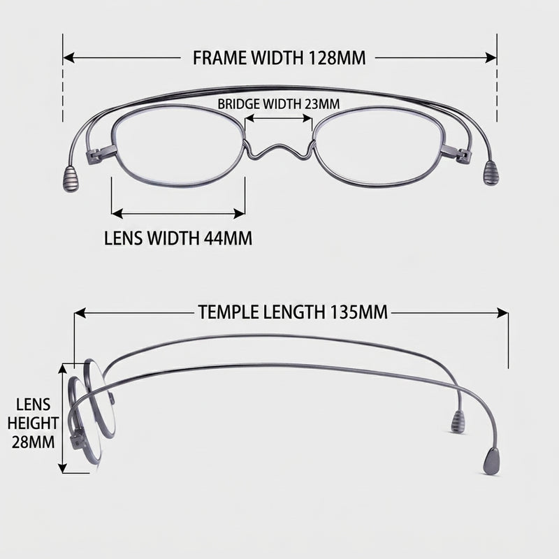 Ultra Thin Anti Blue Light Prescription Reading Glasses
