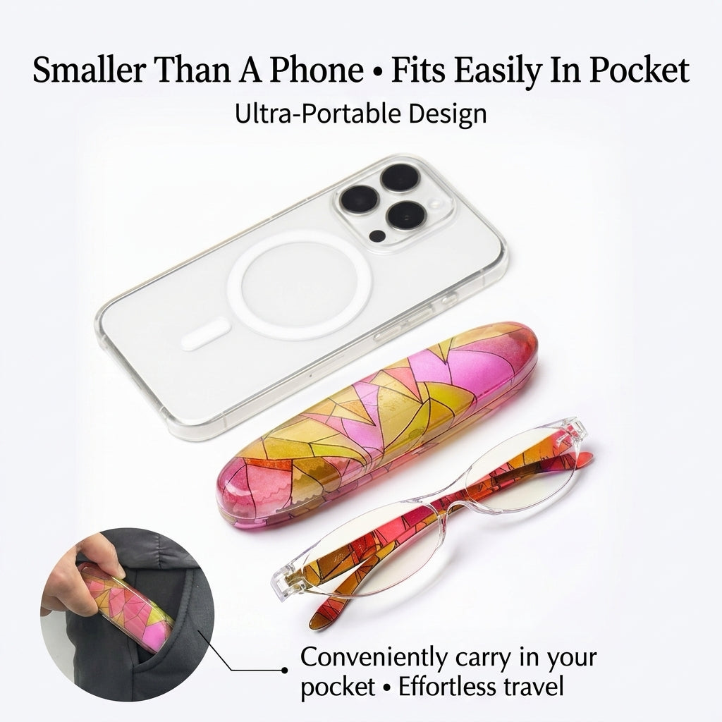 Ultra Light Portable Anti Blue Light Prescription Reading Glasses