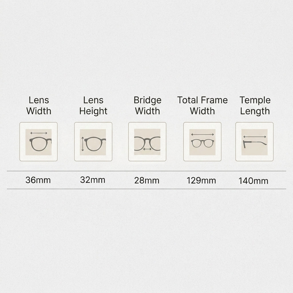 Vintage Mini Small Round Frame Prescription Reading Glasses