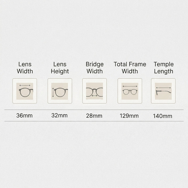 Vintage Mini Small Round Frame Prescription Reading Glasses