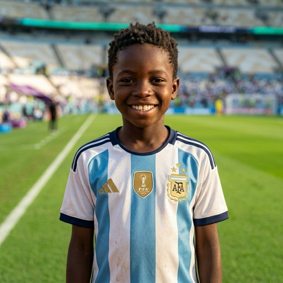 Argentina 2026 New Official Kids Home & Away Football Jersey Sets