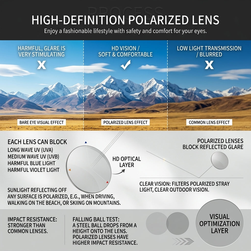 Prescription Sunglasses | Rimless Polarized Driving Sports Sunglasses