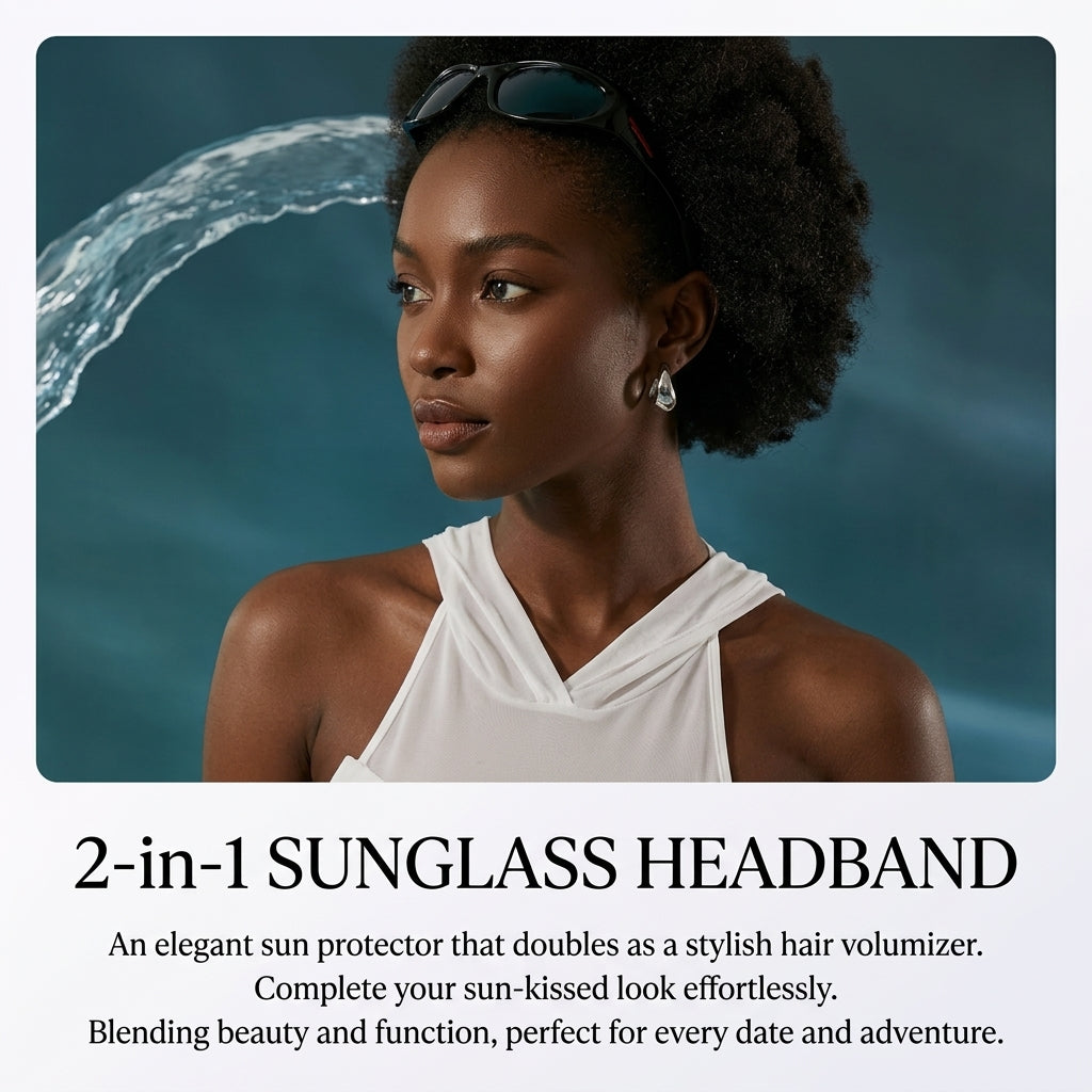 Sunglasses 2-in-1 Cat Eye Sport with Headband Function