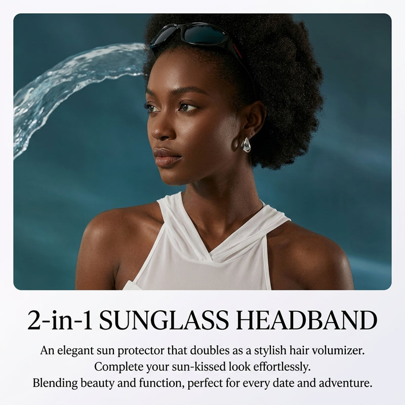 Sunglasses 2-in-1 Cat Eye Sport with Headband Function