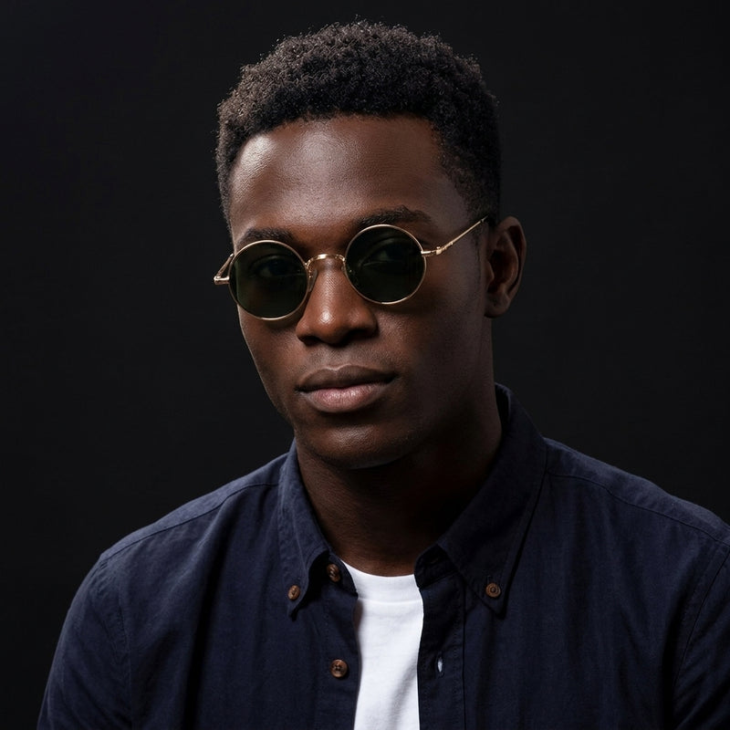Prescription Sunglasses｜Retro Round Metal, Multiple Frame & Lens Color Options