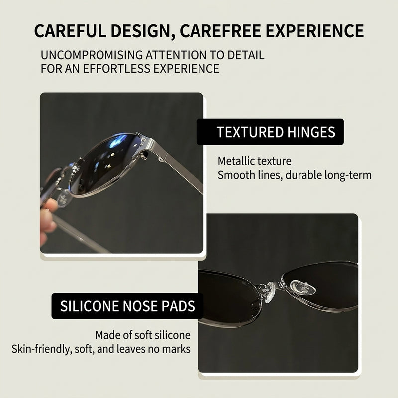 Prescription Sunglasses Tech Metallic Oval Frame