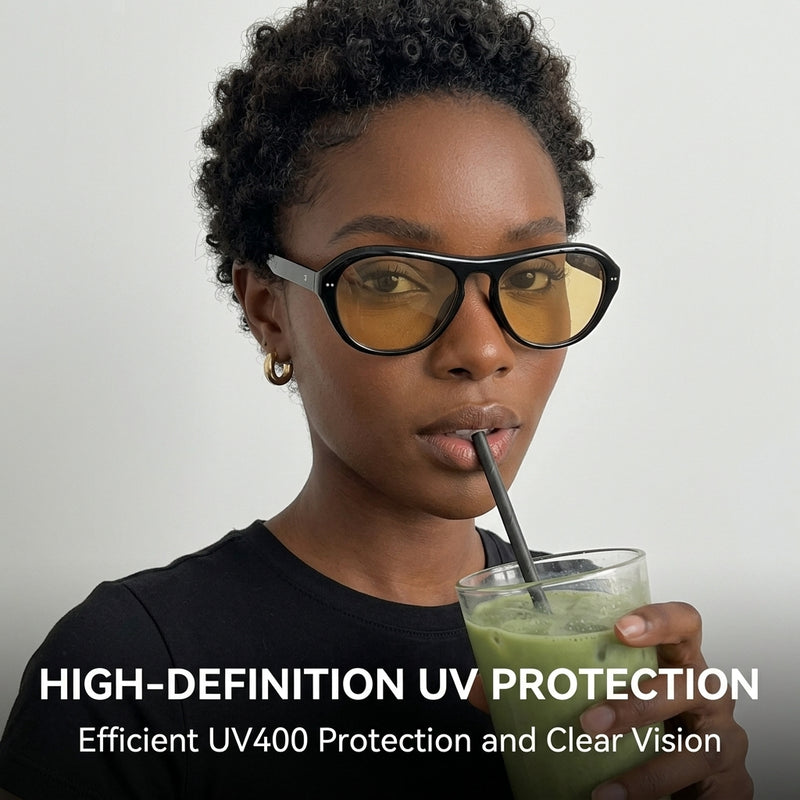 Prescription Sunglasses | Vintage Avant-Garde Acetate Oval