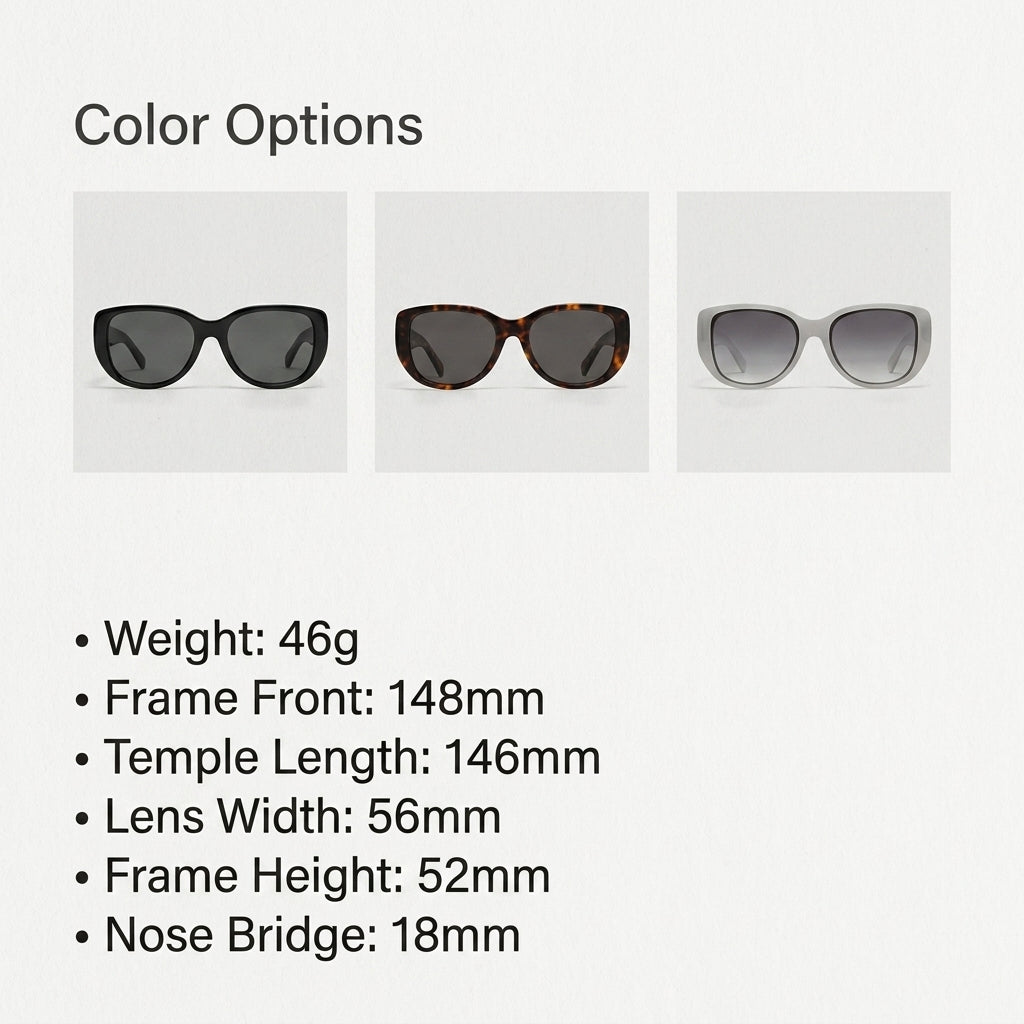 Sunglasses, Luxury Double Gold Decor Oval Square Shades
