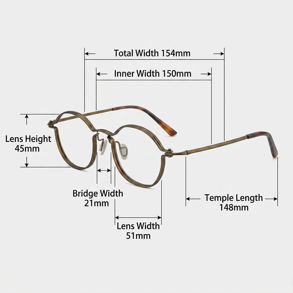 Prescription Glasses | Ultra Thin Wire Titanium Oval Optical Frames