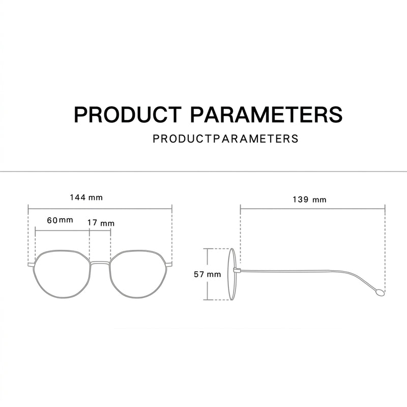 Prescription Glasses | Unique Infinity Eight-Shaped Metal Optical Frames