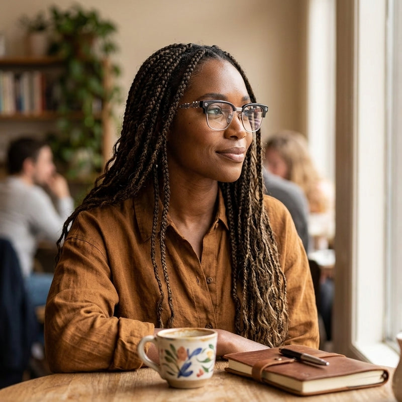 Prescription Glasses | Half Rim Browline Frame