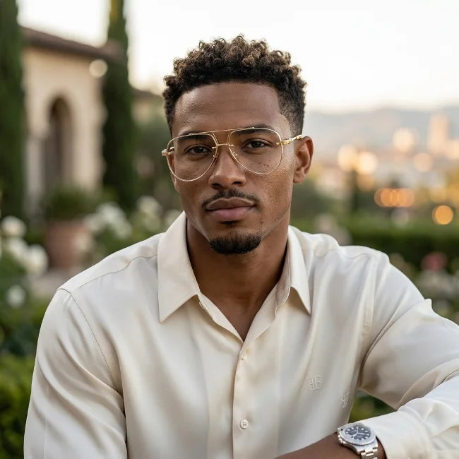 Prescription Glasses | Vintage Double-Bridge Business Frame