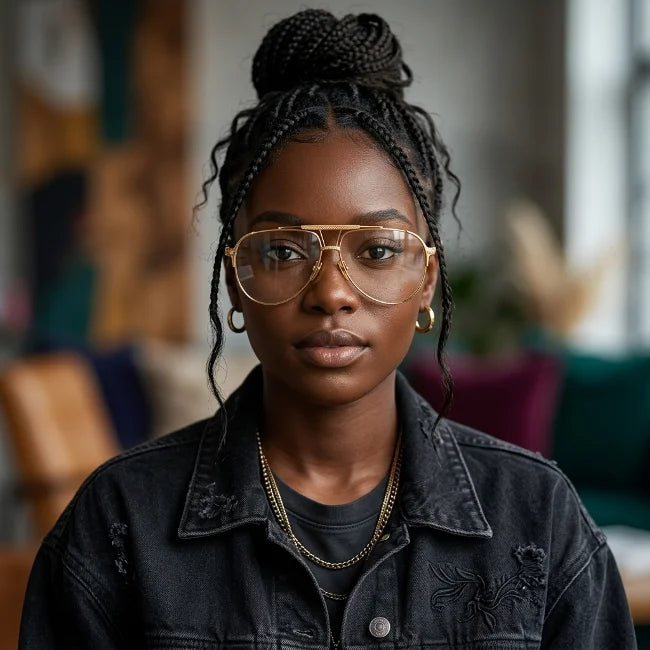Prescription  Glasses | Japanese Style Large Frame