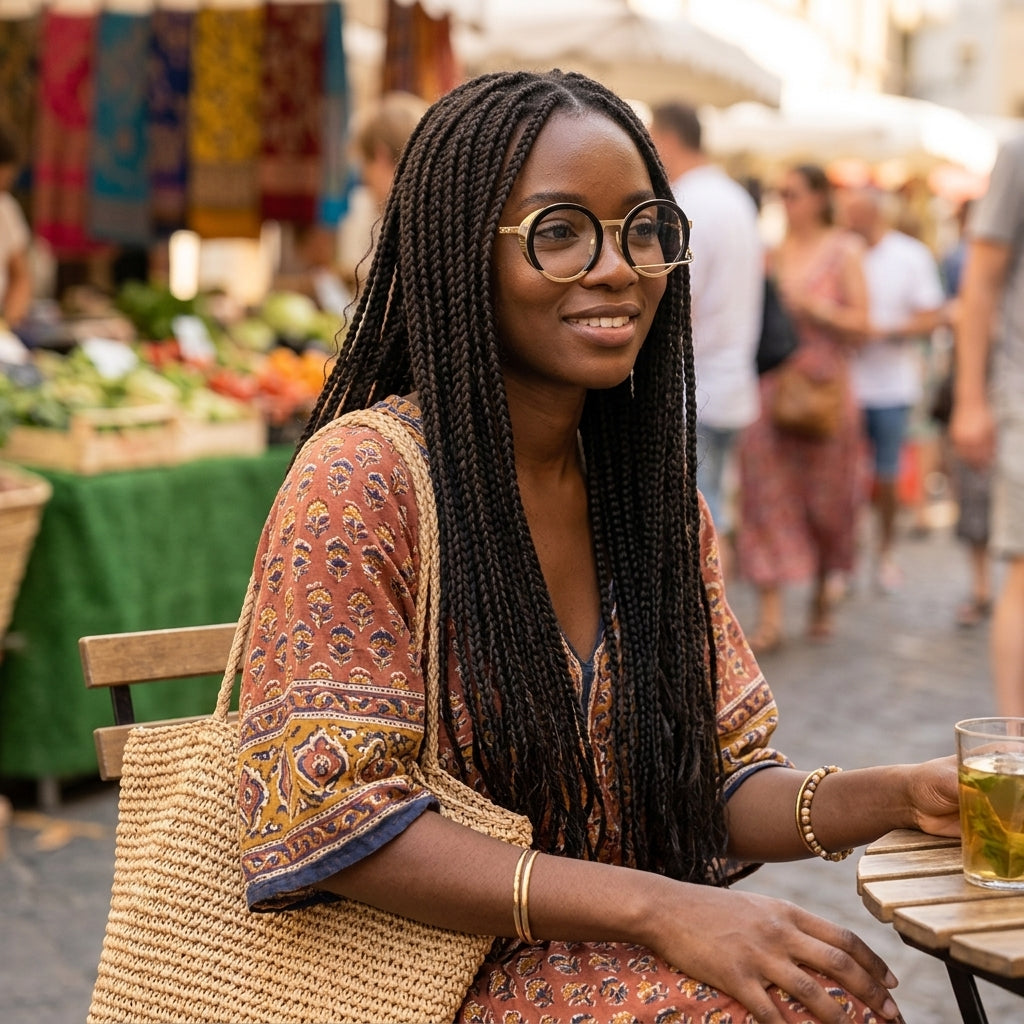 Prescription Glasses | Retro Double Layer Round Optical Frames