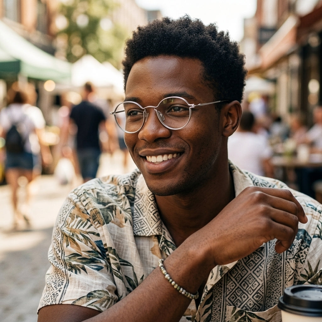 Prescription Glasses | Ultra Thin Wire Titanium Oval Optical Frames