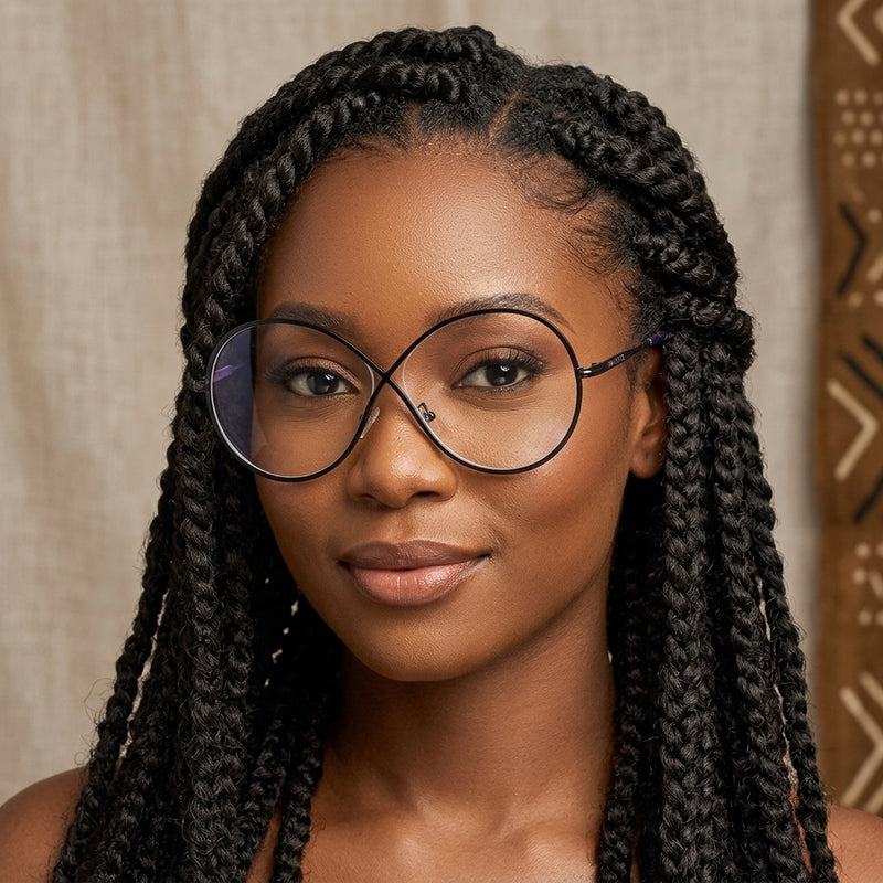 Prescription Glasses | Unique Infinity Eight-Shaped Metal Optical Frames
