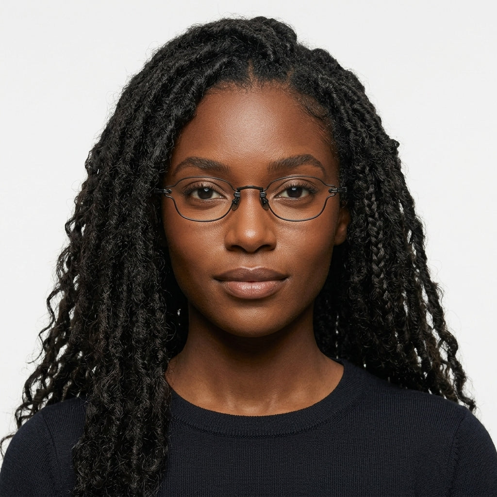 Prescription Glasses | Vintage Tiny Oval Titanium Optical Frames