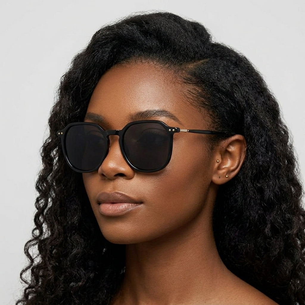Prescription Sunglasses | Geometric Octagon Square Light Acetate