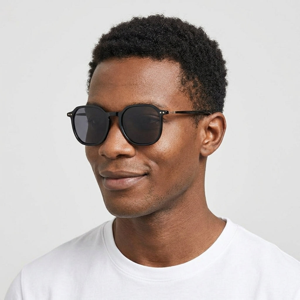 Prescription Sunglasses | Geometric Octagon Square Light Acetate