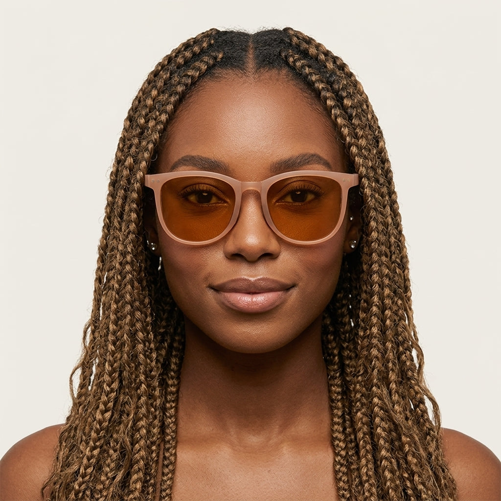 Prescription Sunglasses, Foldable Light Square TR90 Shades