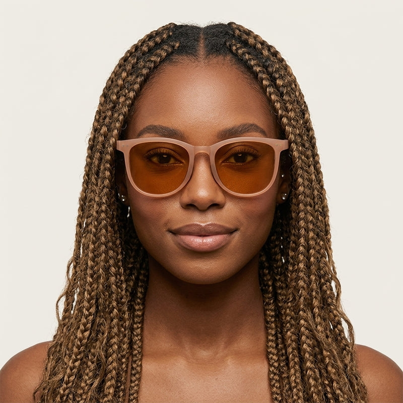 Prescription Sunglasses, Foldable Light Square TR90 Shades