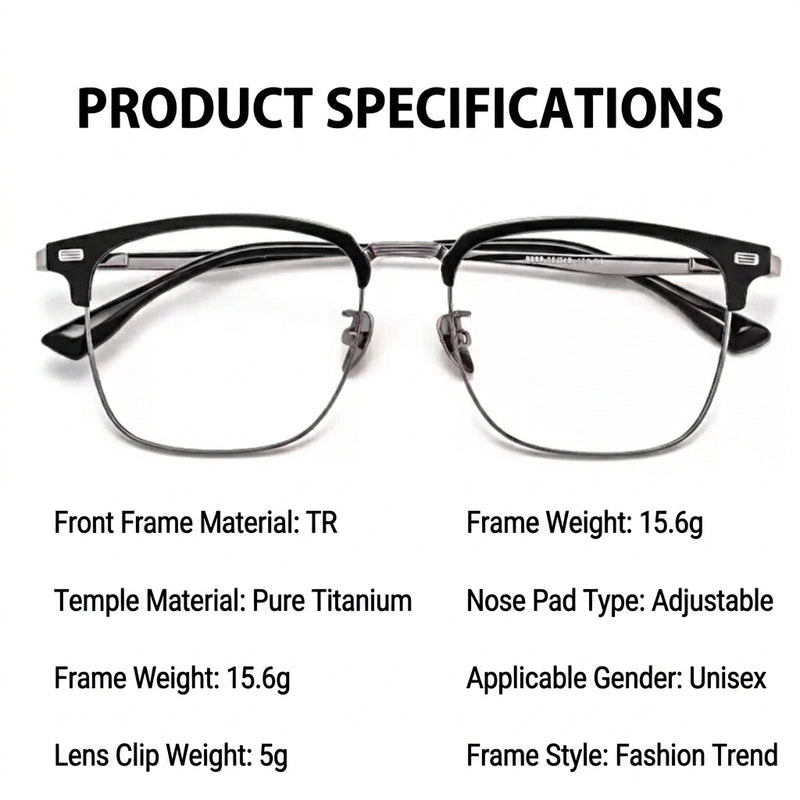 Prescription Glasses | 5-in-1 Magnetic Clip-On Glasses