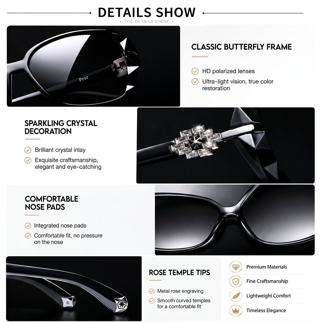 Prescription Sunglasses, Diamond Accent Shades