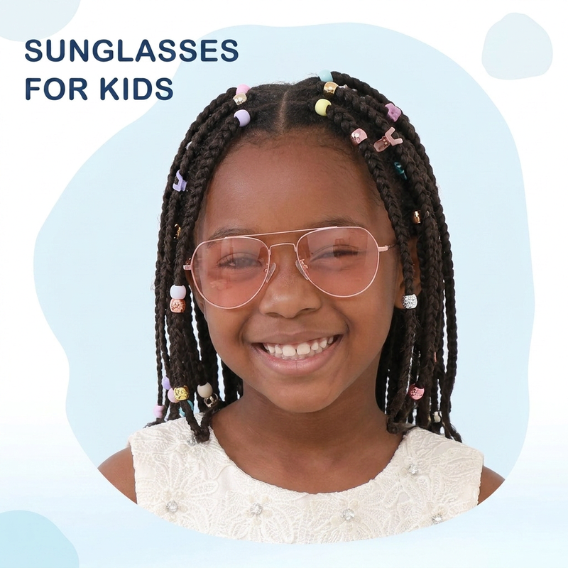 Kids Sunglasses | Lightweight Metal Frame for 3-12 Years Old