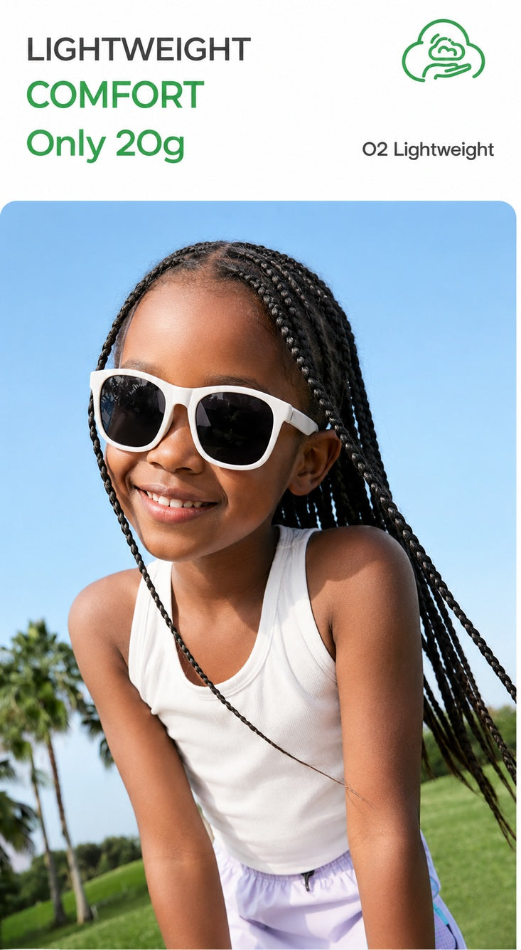 Kids Sunglasses, UV400 Folding Protective Outdoor Frame